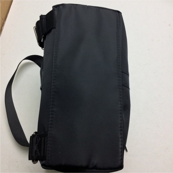 Botkier Trigger Multi-Function Nylon Faux Leather Flap Top Black Mini Backpack - Picture 6 of 13